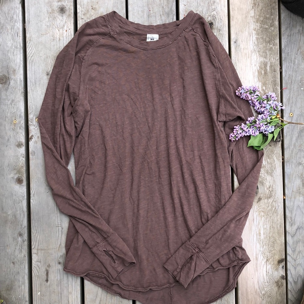 Free People Arden LongSleeve Brown with Th…